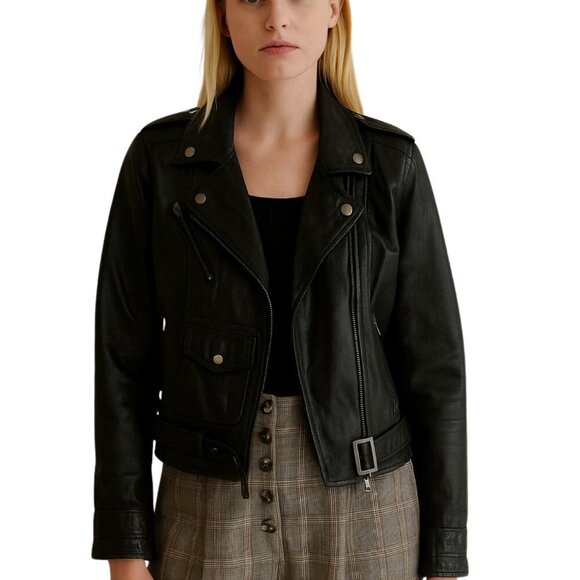 Victoria's Secret Rezrekshn by Esther Chen | Vintage 00's Era Leather Jacket XS - Picture 2 of 16